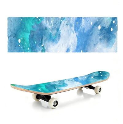 Premium Griptape voor Skateboards en Longboards, Antislip Sandpaper met Hoge Slipweerstand, Ideaal voor Stunt Skateboards en Accessoires (Blauw)