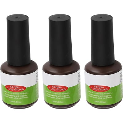 3 stuks Nagelsverzorgingsoplossing Grijze Nagels Verzachtend Verdikkend Diep Voedend Herstellende Oplossing 15ml black