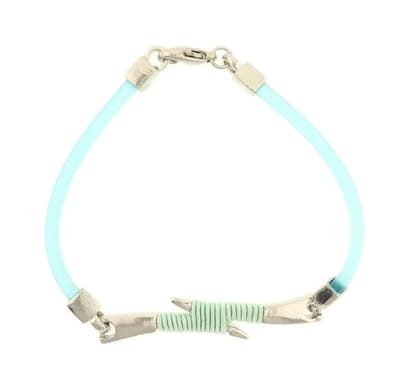Behave - Armband blauw design met zilverkleur detail - Modern - Casual