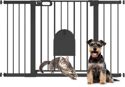 PawHut Huisdierenhek-ABS, Staal-75-131L x 2B x 76H cm-Zwart