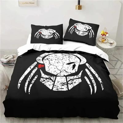 Alien Vs. Predator Predator Film Beddengoedset Eenpersoons Tweepersoons Queen King Size Dekbedovertrek Volwassenen Jongens Slaapkamer Sprei Luxe Cadeau 228x228cm 3pcs