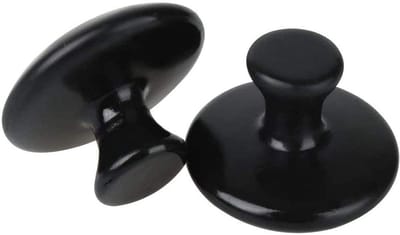 Dailygoods- Massagestenen 2-delige set - Paddenstoelvormige warme stenen - Natuurlijke massagestenen - Gereedschap voor lichaam/gezicht - Spa/massagetherapie - Verbeterde bloedsomloop