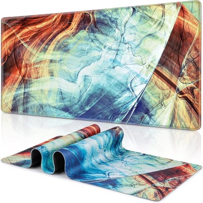 StayPowered XXL Muismat - Verbeter je game-ervaring moeiteloos - Extra Groot 900x400 mm - Gladde Oppervlakte - Antislip Onderkant - Professioneel Gestikte Randen - Waterdicht - Eenvoudig Schoon te Maken - Levering Sneller dan Aangegeven!