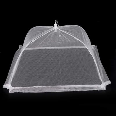2 stuks Opvouwbare Tafel Voedsel Cover Paraplu Anti Fly Voor Picknicks Barbecue Party Platen Serveer Covers