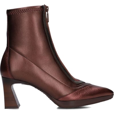 Hispanitas Chi254186 Enkellaarsjes - Enkelboots met rits - Dames - Bronskleurig - Maat 38