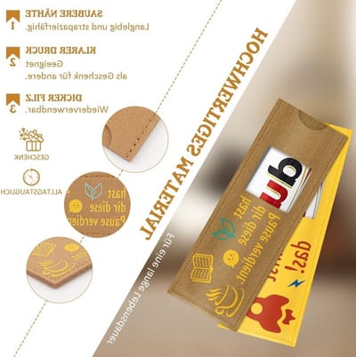 Creatief vilten etui voor persoonlijk cadeau, perfect voor verjaardagen, pensioen en speciale gelegenheden.