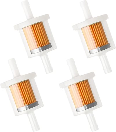 Set van 4 Transparante 8mm Brandstoffilters voor Motorfietsen en Boten - Hoogwaardige Brandstoffilters voor Optimale Prestaties