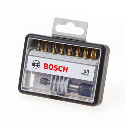 Bosch - 8+1-delige Robust Line bitset S Max Grip 25 mm, 8+1-delig