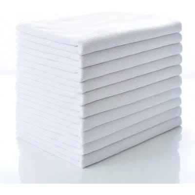 12-Pack Reinigingslap Microvezel Reinigingsdoek 9 Kleuren Assortiment Reinigingsdoeken voor Huis Keuken 1PCS wit