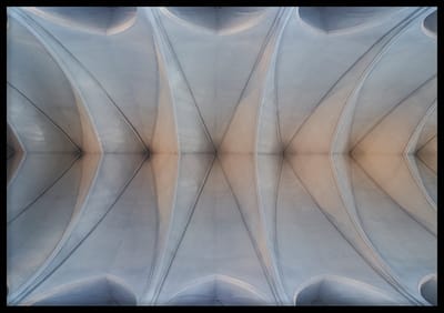 Poster Church Reykjavik - Natuur poster - 70x50 cm - Exclusief lijst - WALLLL