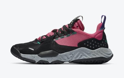 Jordan Delta - Maat 48.5 - Zwart/Court Purple/Watermelon/Neptune Green / Zwart Paars - Delta - Lifestyle - Heren Sneakers voor Mannen - Doos zonder deksel