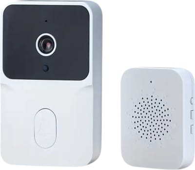 Bovista Video Deurbel - Deurspion Met Camera En Wifi - Videodeurbel - Draadloos - Deurbel (t-ring geluid) - Camera - Buiten - Oplaadbaar - Wit