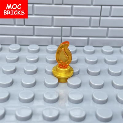 30 pièces/lot Briques MOC Flamme de Bougie Feu 37762 37775 Blocs de Construction Figurine d'Action Jouets DIY Idéal Pour Enfants Poupées Cadeaux