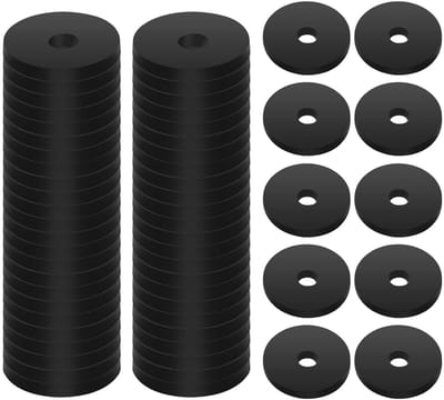 50 Stuks Rubber Platte Ringen 1 OD x 1/4 ID x 1/8 Dikte - Duurzame Wasmachine Set voor Bouten, Ruimtes en Slangen