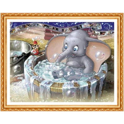 Diamant schilderij dier volledige diamant borduurwerk verkoop cartoon naaldwerk 5D diamant fabriek direct 20X30CM gray