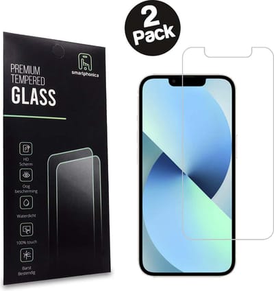 iPhone 13 MINI Screenprotector Tempered Glass Met Notch - Beschermglas Voor iPhone 13 MINI Met Inham - 2 Stuks - Smartphonica