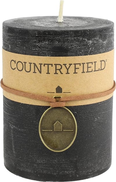 Countryfield - Stompkaars - Zwart - rustieke kaarsen - rustiek kaars