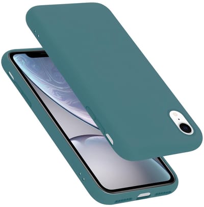 Cadorabo Hoesje geschikt voor Apple iPhone XR in LIQUID GROEN - Beschermhoes gemaakt van flexibel TPU silicone Case Cover