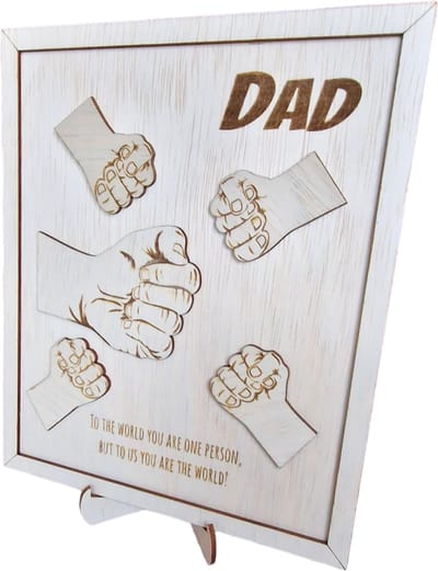 Bord - Dad, to the world you are one person, but to us you are the world! [vaderdag] - [papa] - [cadeau vader] - [Kado papa] - [Verjaardag vader]