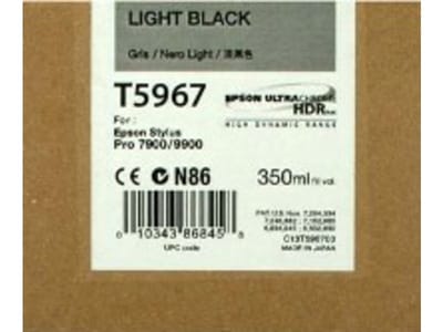 Epson T5967 (C13T596700) Inktcartridge Licht-zwart