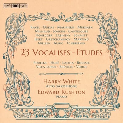 Harry Kinross White & Edward Rushton - 23 Vocalises-Etudes (CD)