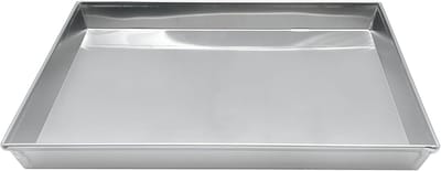 Ibenzoa® Duurzame Aluminium Koekenpan met Uitklapbaar Handvat - 50 x 35 x 3 cm