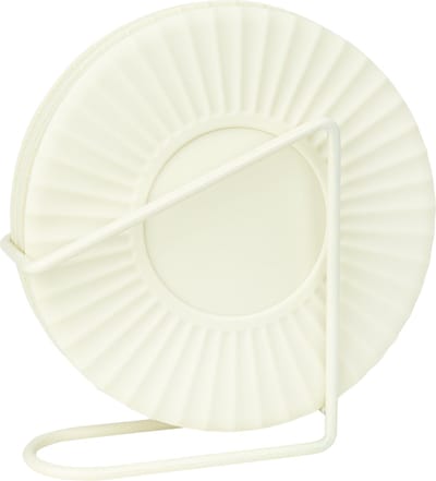 Krumble Onderzetters voor glazen met houder - 5 stuks - Glasonderzetters - Onderleggers - Onderzetters Design - Set van 5 - Rond - Siliconen - Wit - Diameter 16 cm