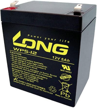 Loodaccu 12V 5Ah - Universele Batterij - Energie Opslag - AGM Technologie - 90x107x70mm