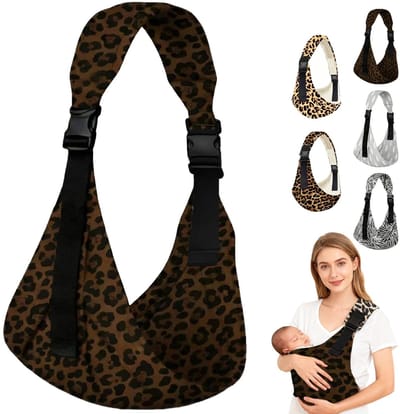 Dailygoods- Draagdoek Ergonomisch - Verstelbare Heupdrager - Baby Drager - Luipaardpatroon - Voor Pasgeborenen tot 20 kg - Ondersteunt Natuurlijke Fysiologische Structuur - Babydrager