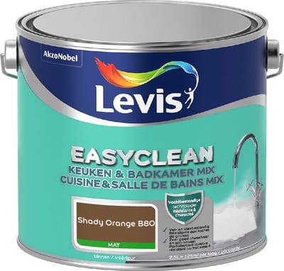 Levis - Easyclean Keuken & Badkamer Mix - Shady Orange B80 - Mengverf - 2,5 L