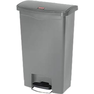 Pedaalemmer Slim Jim®, kunststof, volume 50 liter, grijs