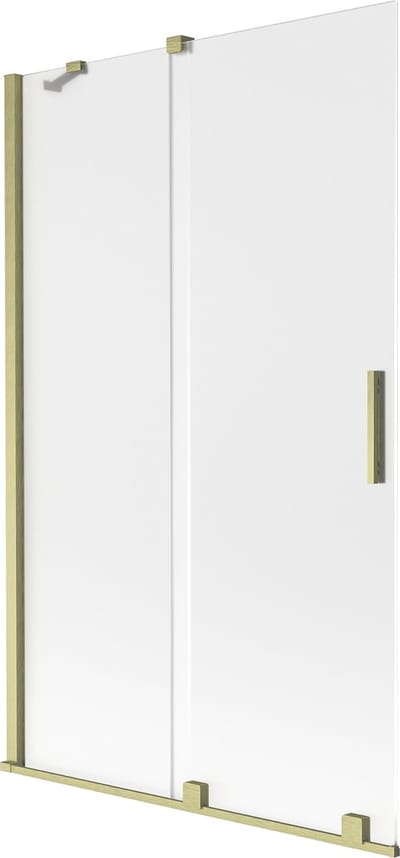 Mexen Velar douchescherm 2-delige schuif 110 x 150 cm, mat, goud geborsteld - 896-110-000-31-55