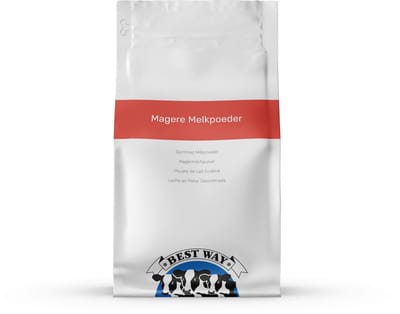 BEST WAY Magere Melkpoeder (extra goed oplosbaar) - Puur ingrediënt 1.0 KG- Puur ingrediënt