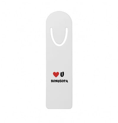 Hacebo® - love u bonusopa metalen boekenlegger - Opa - de liefste opa - verjaardag - cadeautje voor opa - opa artikelen - kado - geschenk Bladwijzer boekenleggers - 12.7 cm x 3.2cm