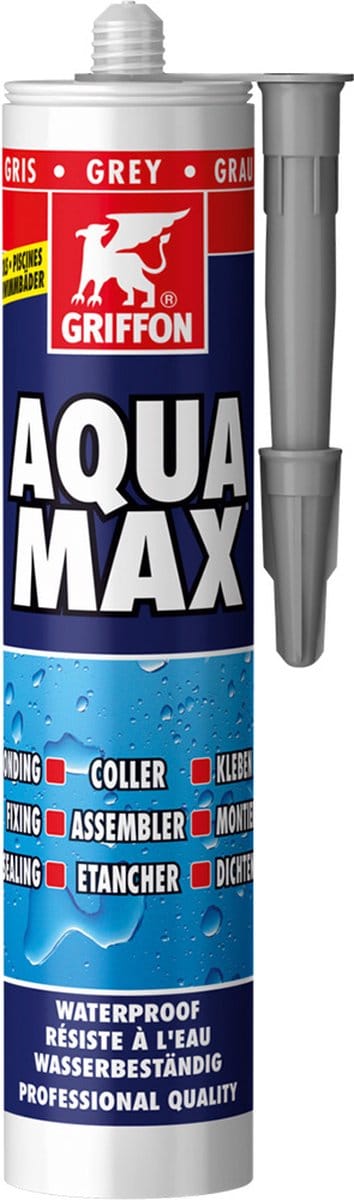Griffon Aqua Max Koker (425 gram) | Waterbestendige montagekit en afdichtingskit | Grijs | Krimpvrij