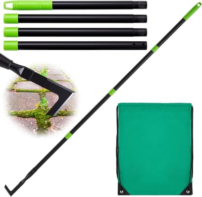 Weed Scraper 60-160cm met Handvat - Onkruidverwijderaar - Tegels - Voegen - Mos Verwijderaar - Tuinonderhoud