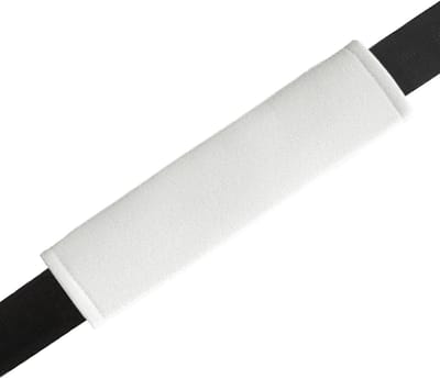 Gordelbeschermers - Riemhoezen - Comfortabel Reizen - Ademend Materiaal - 24x6x2 cm - Wit