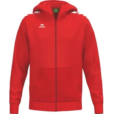 Erima Cmpt Wings Hooded Full Zip Heren - Rood | Maat: XS