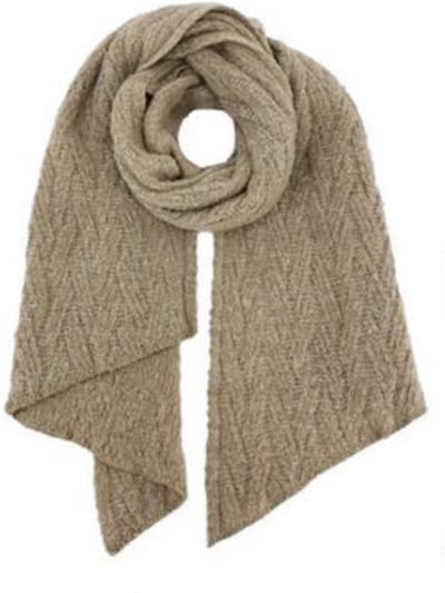 Lange Warme Gebreide Sjaal - Camel - 195 x 50 cm (0688#)
