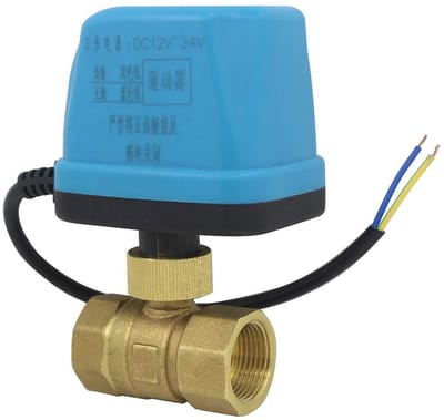 Allecto - Elektrische kogelkranen - 12V 24V - Normaal gesloten - 1-1/2 inch - Kogelkraan afsluiter - Voor waterbeheer - Geschikt voor diverse toepa...