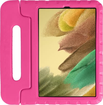 Hoes - Geschikt voor Samsung Galaxy Tab A7 Lite - Kinderhoes Shockproof Bumper - Kidsproof Case - Tablet Hoesje - Kinder Hoesje Cover - Roze