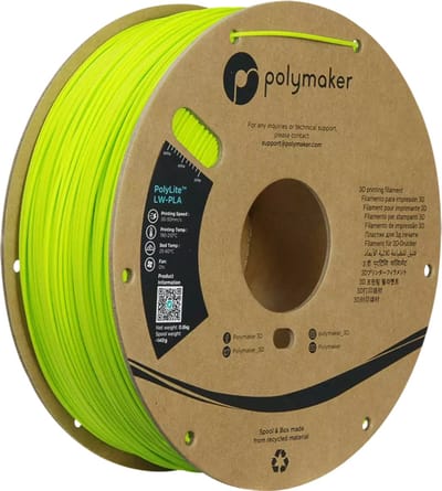 Polymaker PA08008 PA08008 Filament LW-PLA Mat, Lage dichtheid 1.75 mm 800 g Felgroen PolyLite™ 1 stuk(s)