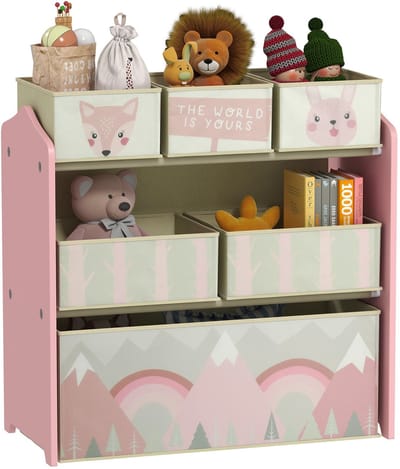 ZONEKIZ Kinderopbergrek - MDF - 63x30x66cm - Roze