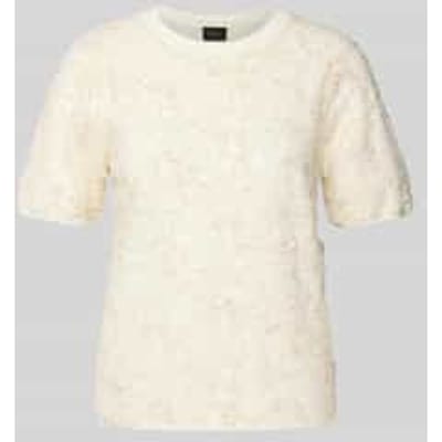 Regular fit shirt met glittergaren en pailletten