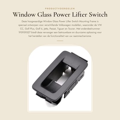 Dailygoods - Window Glass Power Lifter Switch Mounting Frame voor VW CC, Golf, Jetta, Passat, Tiguan