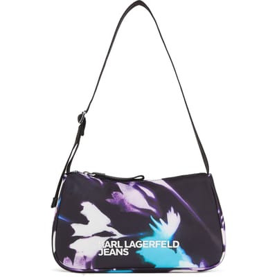 Karl Lagerfeld Essential Nylon Bag Floral Black Taglia: OS | Borse a tracolla Outlet | Donna | Nero