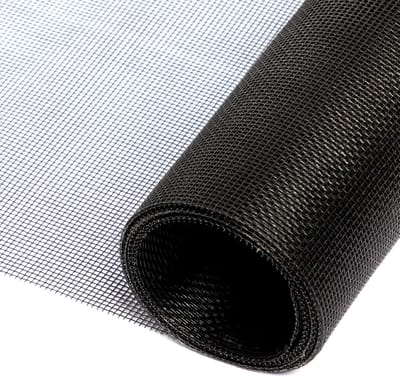 Thijox - Vliegenhor voor Ramen 250x120 cm - Fijnmazig Insectenwerend Glasvezel Net - Op Maat te Snijden - Zwart - Bescherming Tegen Insecten voor Thui