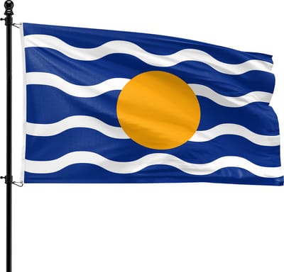 VlagDirect - West Indische vlag - West-Indische Federatie vlag - 90 x 150 cm.