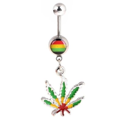 Fako Bijoux® - Navelpiercing - Weed - Jamaica