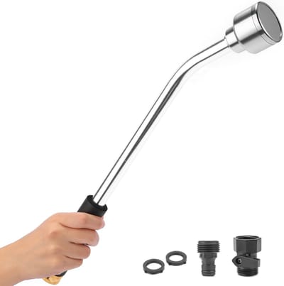 Verstelbare Regenstaf met Waterbreker en Afsluiter, 45 cm